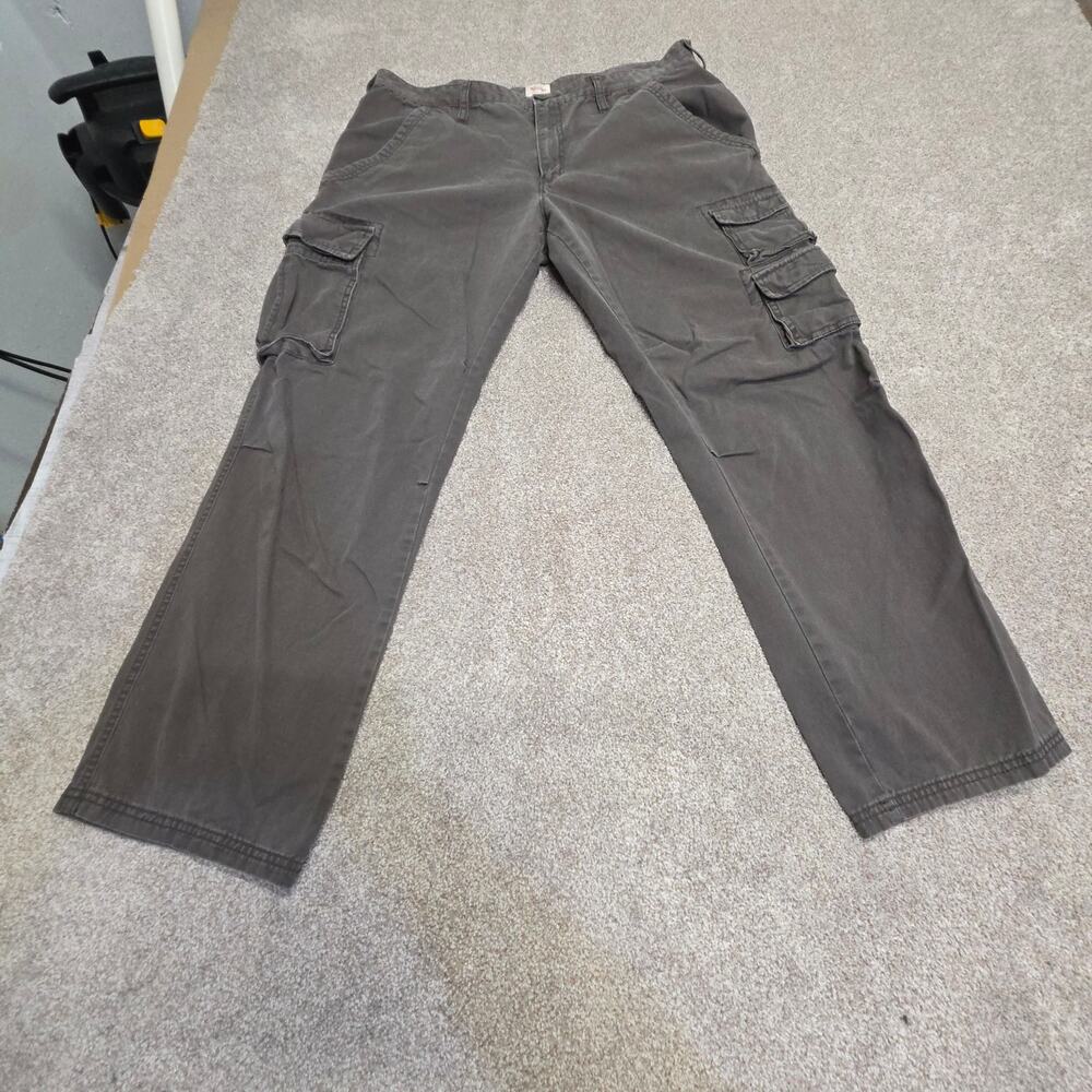 y2k indie sleaze 2000s skater Mossimo Supply Co Utility Cargo Pants 40x30 Gray